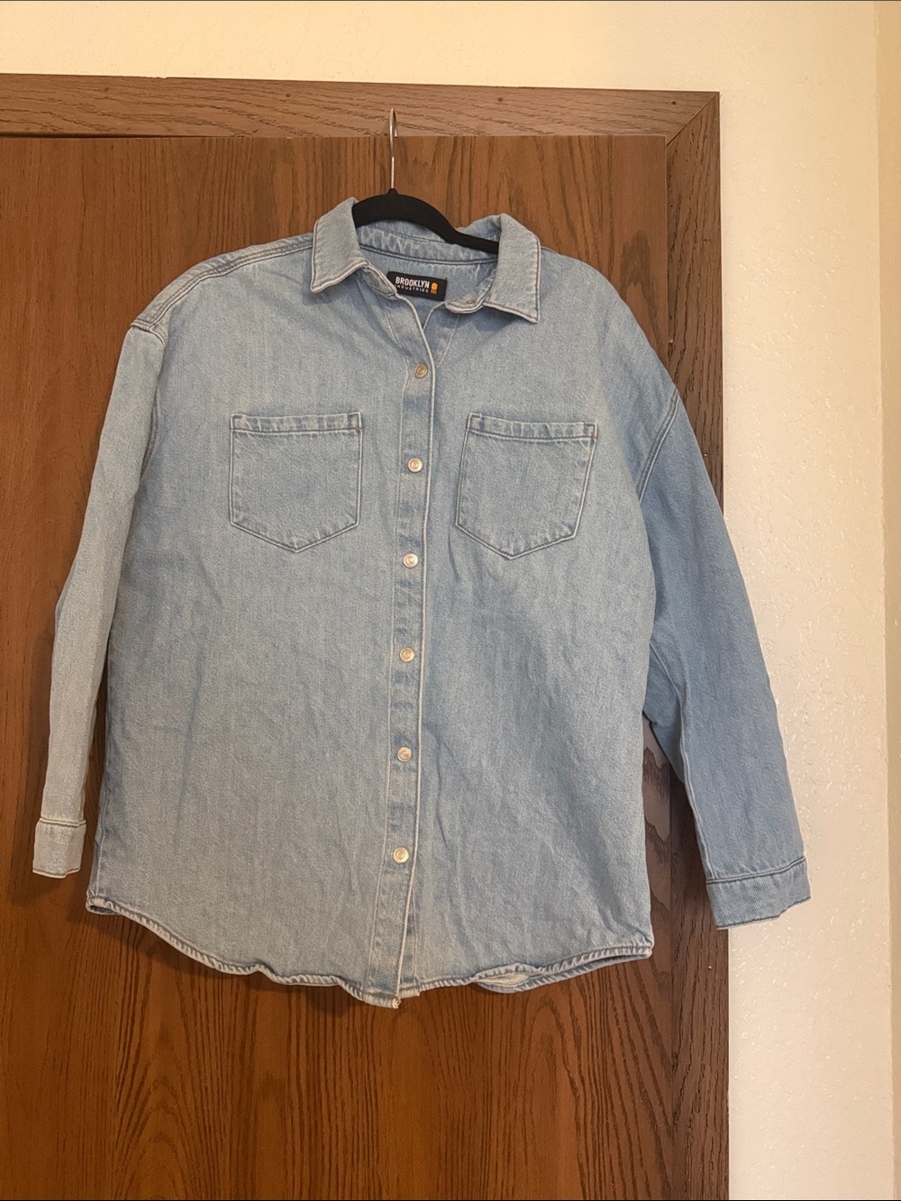 Brooklyn Industries Light Blue Denim Button-Down Shirt